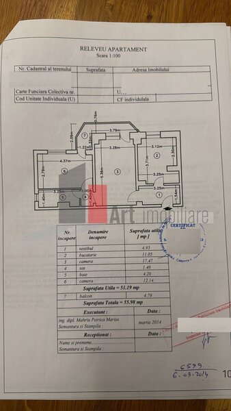 Panduri, apartament 2 camere